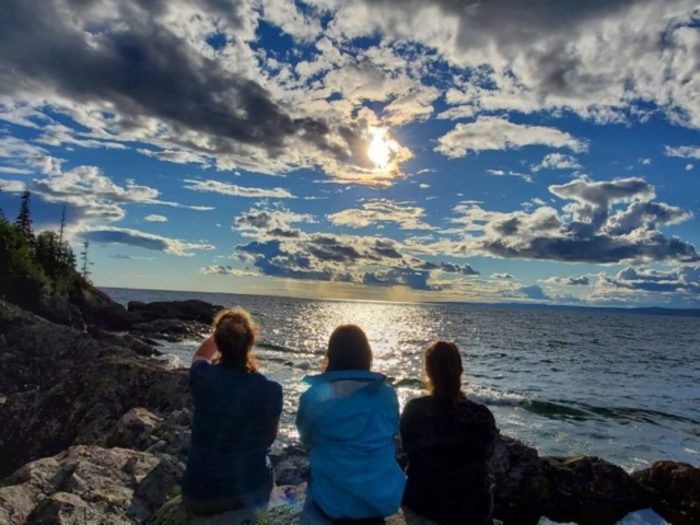 Behind Smokey Bay at Sunset, Lake Superior Prov. Park