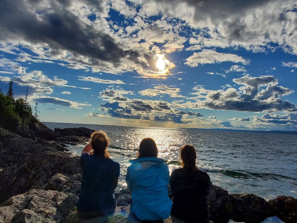 Behind Smokey Bay at Sunset, Lake Superior Prov. Park