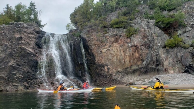 Water level, Cascade Falls, Pukaskwa National Park