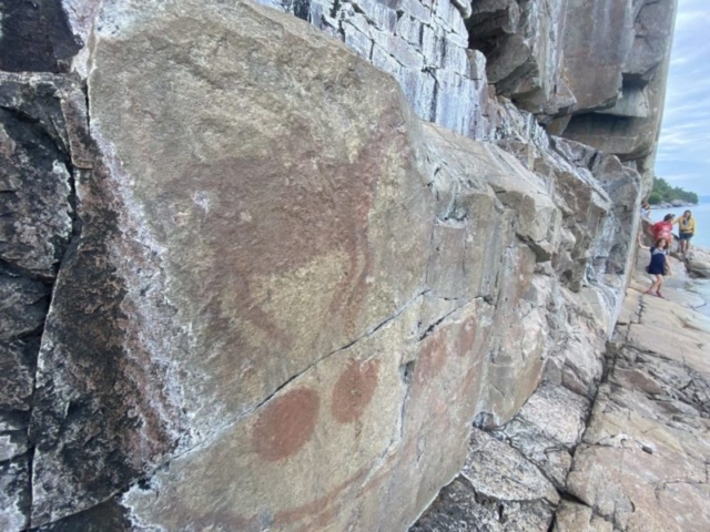 pictographs, Agawa Bay, Lake Superior Prov. Park