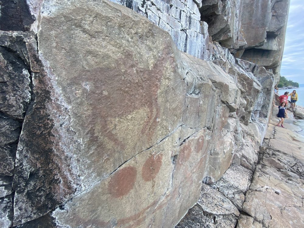 pictographs, Agawa Bay, Lake Superior Prov. Park