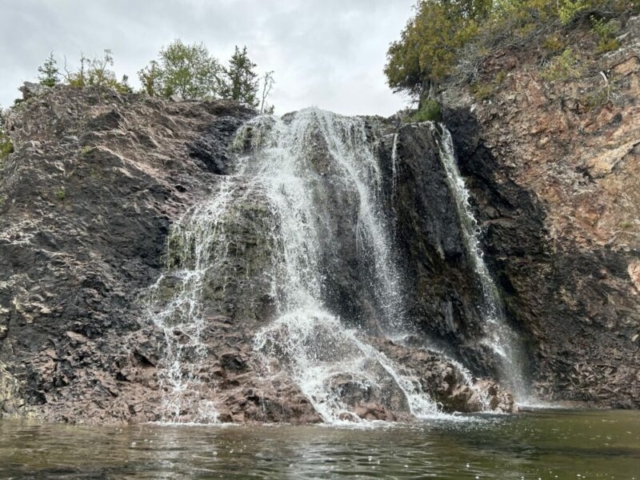 Cascade falls up close, Pukaskwa National park