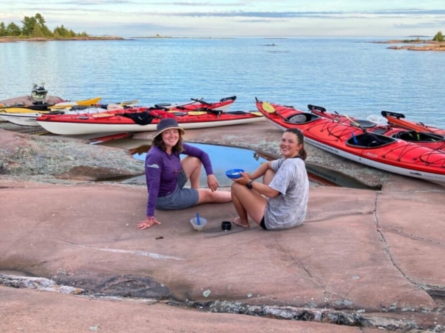 Launch site in South Dejardin Bay, Georgian Bay