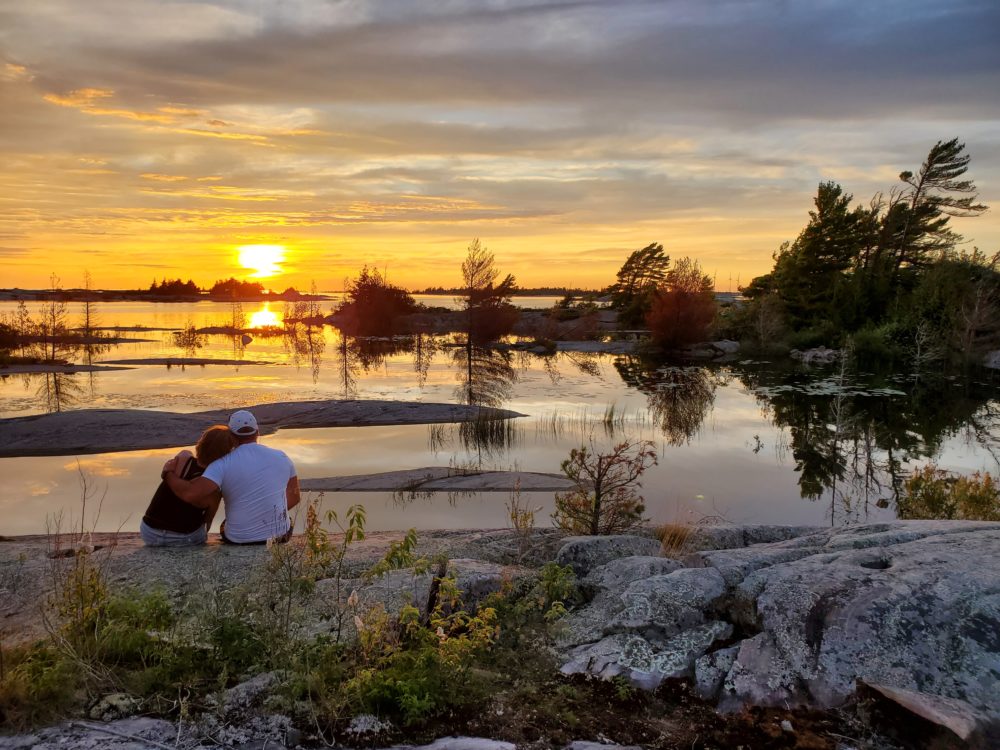 Sunset at Point Lamondine, Black Bay Georgian Bay