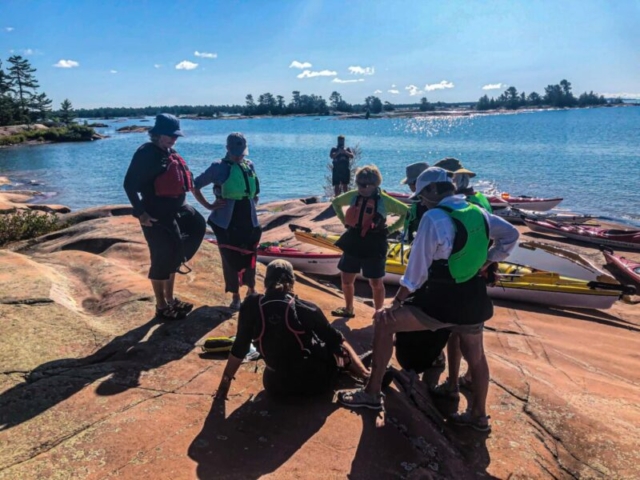 Safety briefing before Day Trip, Phillip Edward, Georgian Bay