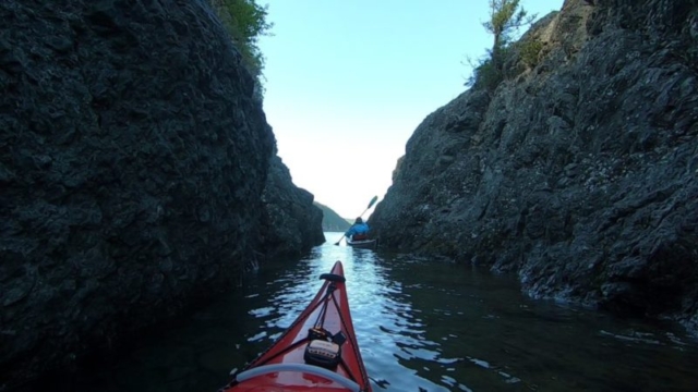 Smokey Point hidden passages, Lake Superior Prov. Park