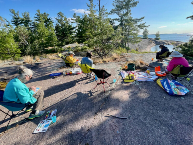 New Artists developing their skills under tutelage of Marlies, Art of Benjamins, North Channel