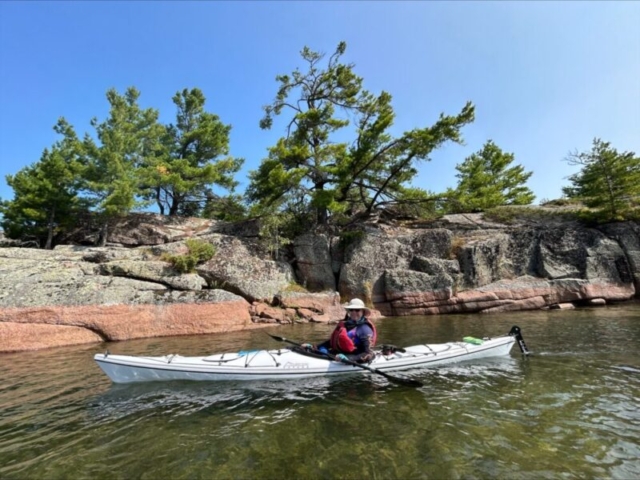 back water paddling on the Benjamin islands