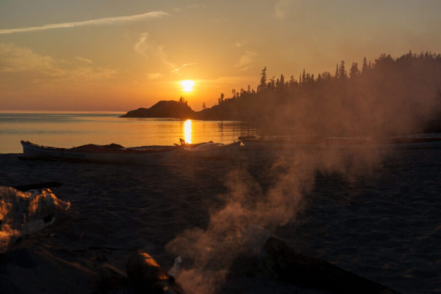 Willow River Sunset, Pukaskwa National Park