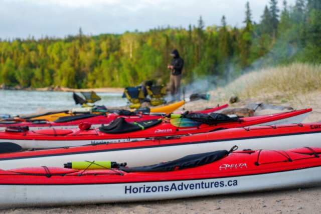 Horizons Adventures Kayaks at Fish Harbour, Pukaskwa National Park